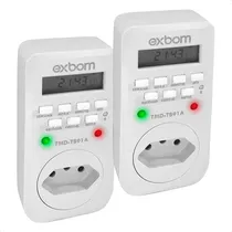 Comprar 2 Timer Digital Temporizador Lcd Programável Tomada Bivolt