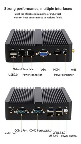 Mini Pc Doble Conexión, Mxoox-001, Intel J2900, Intel Uhd Gr