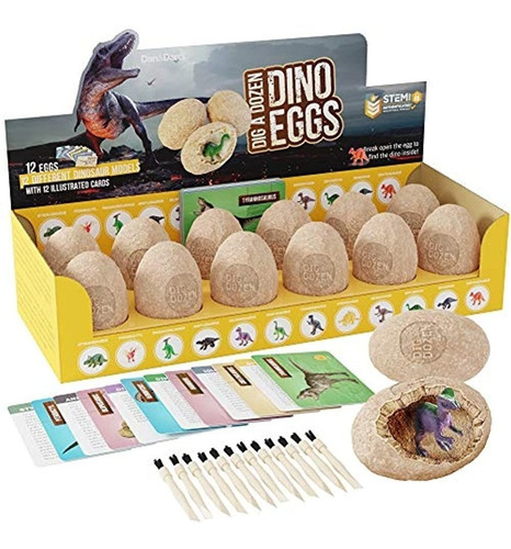 Dig A Dozen Dino Egg Dig Kit - Huevo De Pascua Juguetes De D