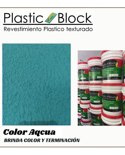 Revestimientos 30kg Texturados Plastic Block Rodilló Acqua