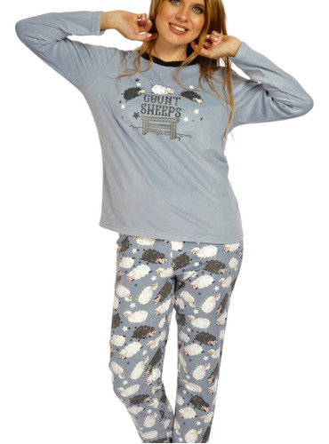 Pijama Polar Para Mujer Super Calientita Pantalon Y Blusa 