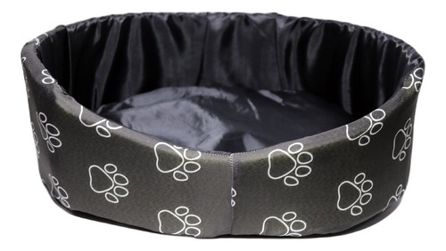 Caminha Pet Europa Nylon Acolchoada Nº 2 Ld Pet Cor Preto C/ Patas Brancas