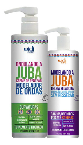 Wide Care Ondulando A Juba 500g E Geleia Modelando 300g