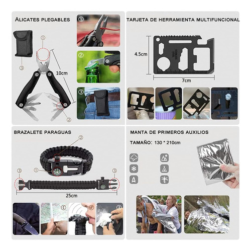 Dqs Kit De Supervivencia, Aire Libre Y Protección Personal