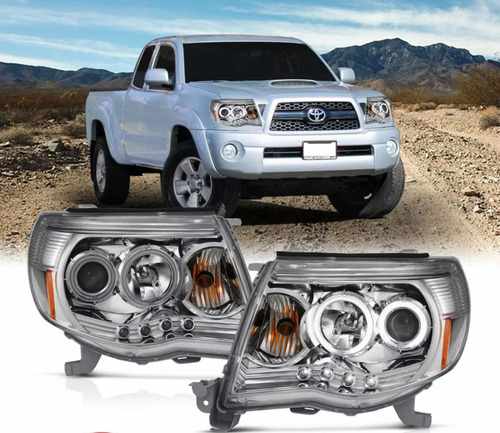 Faros Toyota Tacoma Cromados Led 2005 2006 2007 2008 A 2011