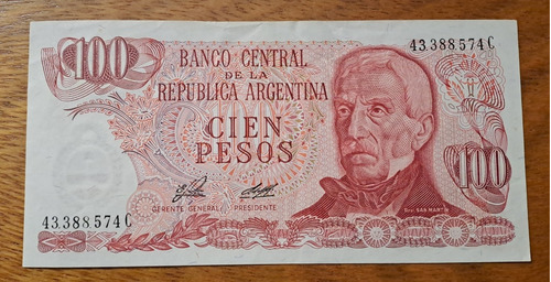 Bottero N 2405a Billete 100 Pesos Sin Ley 4b C/ Fib. Mb