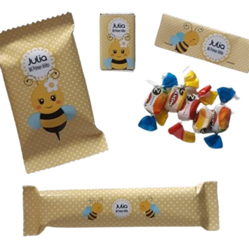 Candy Bar Abejita Golosinas Personalizadas Para 10 Nenes