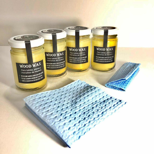 Imagen 3 de 3 de Sellador Cera De Abejas Para Tablas Y Utensilios De Madera