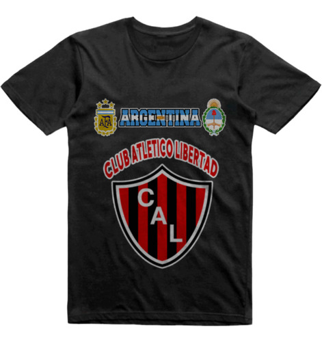 Remera Algodon Negra Libertad De San Jeronimo Norte