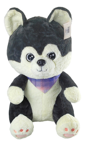 Peluche Perro Lobo Con Pañoleta Mide 45 Cm 