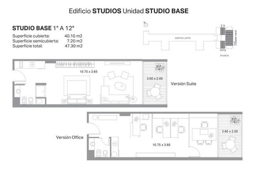 Imagen 2 de 19 de Unidad Studio En Distrito Quartier Puerto Retiro