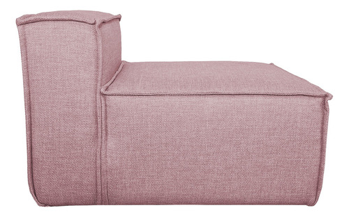 Sillón Modulo Central Latt Lino Dalton Color Rosa
