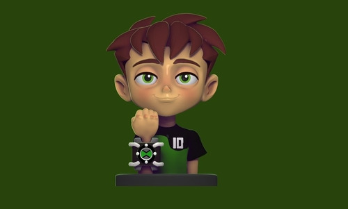 Imagen 3 de 4 de Ben 10 Reboot Bust- Figura Plastica