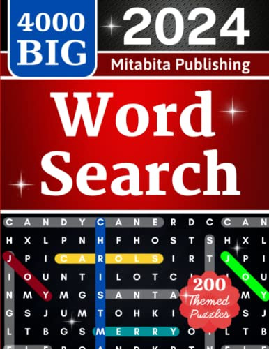 Book : 4000 Big Word Search For Adults Large Print (200...