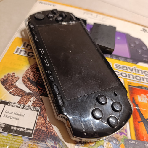 Psp Consola Sony Psp Con Caja Y Jueg Sony Playstation Portat Negro (Usado)