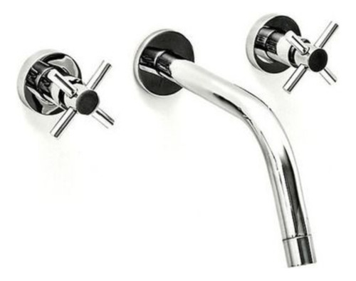 Griferia De Pared P/lavatorio Aqualaf Aruma Plus Cruz 15015