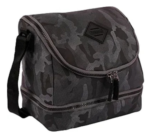 Lancheira Sestini Lunch Camuflado Cinza 2comp