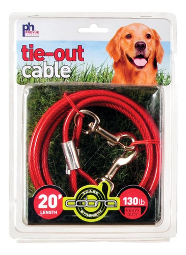 Prevue Pet Products 2122 resistente Cable 20 'tie-out