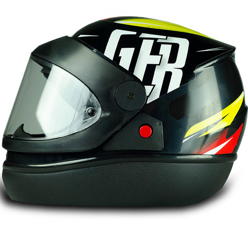 Capacete Para Moto Fw3 Automático Tamanho 56 Alemanha Preto Desenho Solid