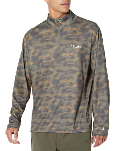 Huk Jersey Estándar Camden Coldfront Para Hombre, Cremallera