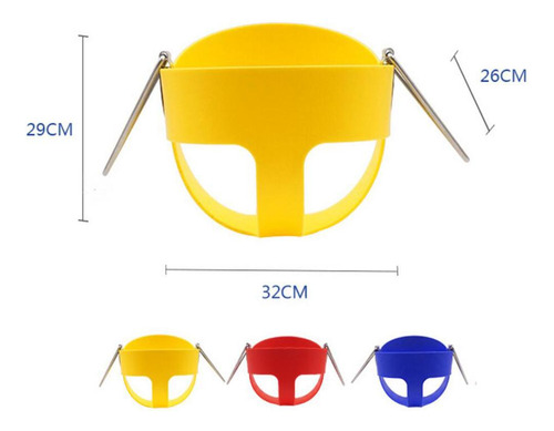 Asiento De Bebé Para Niño Columpio Respaldo Alto Amarillo