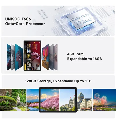 Tablet Aoc M10 Android 16 10,1 Polegadas 128 Gb 4 Gb De Memó Cinza
