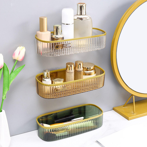 2 Unidad De Almacenamiento De Pared Para Baño 2 Piezas