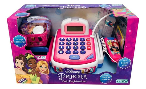 Caja Registradora Princesas Disney Ditoys C/luz Y Sonidos