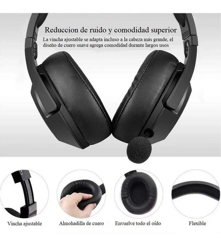 Auriculares Gamer Onikuma K9 Con Luz Rgb Y Micrófono