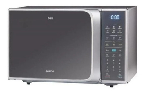 Imagen 5 de 5 de Microondas Bgh Quick Chef 28lts B228d Silver C/grill Cuotas!