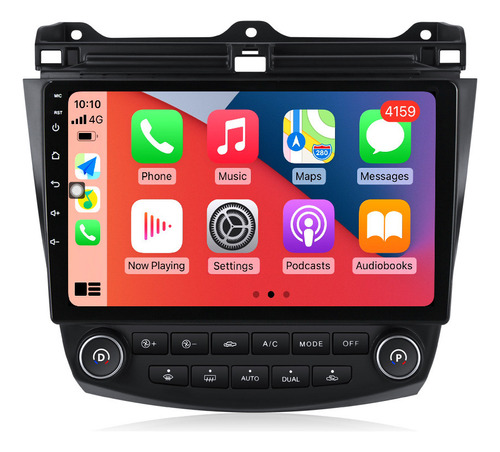 Estéreo Android Auto 4+32g Gps Para Honda Accord 2003-2007