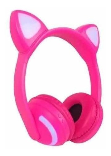 Imagem 2 de 4 de Fone Com Bluetooth Infantil Led Gamer Headphone Luzes Gato.