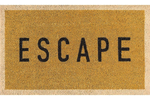 Novogratz Aloha Collection Escape Doormat, Oro, 1'6  X 2'6 ,