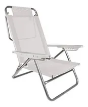 Comprar Reposera Silla Mor Summer 6 Posiciones Blanca Respaldo Alto