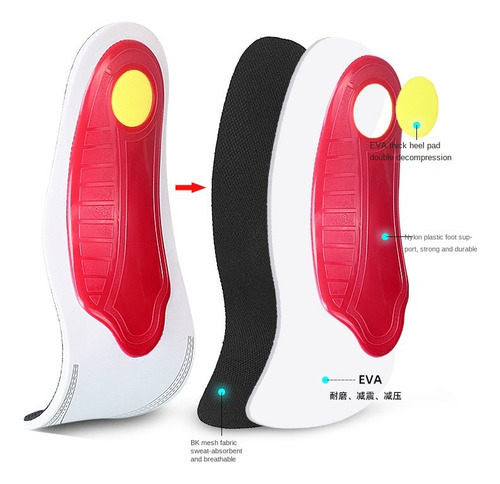 Plantilla Espolón Fascitis Plantar Arco Pie Plano Zapatos