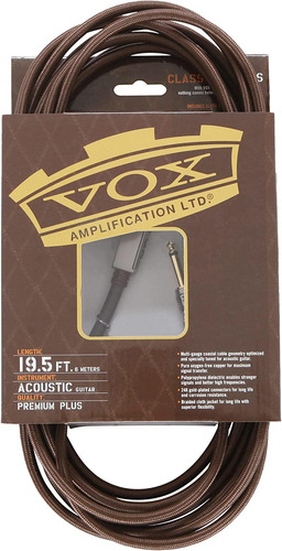 Cable De Instrumento Vox Vac-19, De 6 Metros