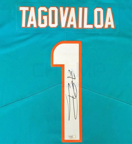 Jersey Firmado Tua Tagovailoa Miami Dolphins Autografo Nike