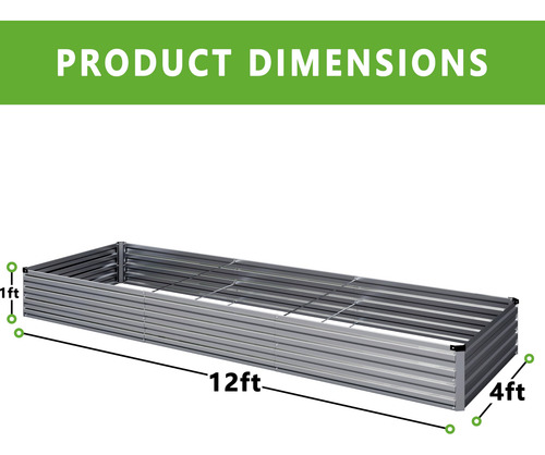 Conjunto 2 Piezas Jardinera Rectangular Grande Metal Plata