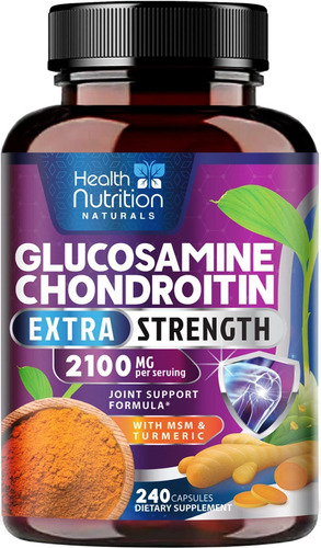 Glucosamina Con Sulfato De Condroitina, Crcuma, Msm, Boswell