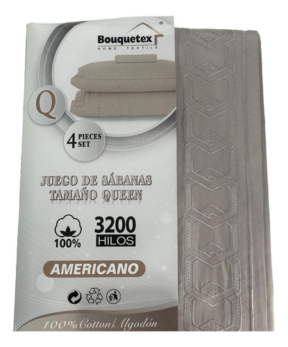 Juego De Sábanas Liso Marrón Bouquetex 3200 Hilos Queen Marrón Oscuro Liso