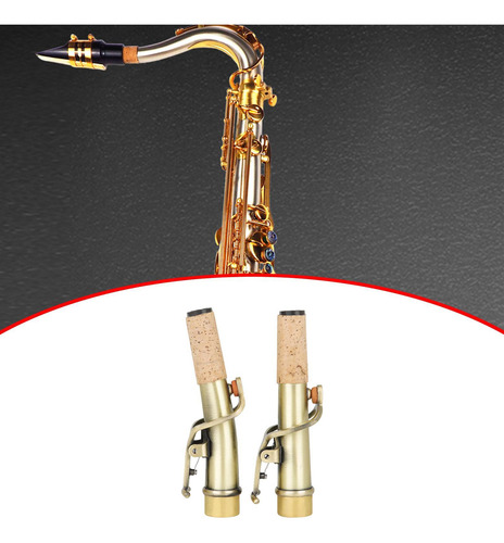2 Piezas De Boquilla Y Cuello De Saxofón Soprano,