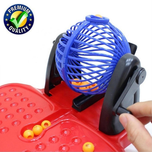 Juego De Bingo Con Biombo Y Tablero 90 Números 48 Cartones