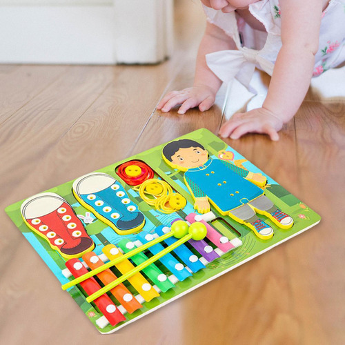 Busy Board Para Niños, Juguete Sensorial Busy Board Montesso