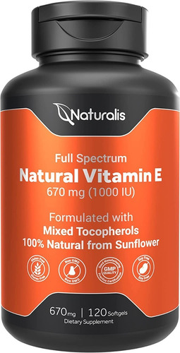 Vitamina E 670 Mg Naturalis - Unidad a $2634