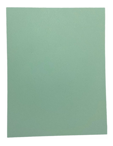 Cartulina De Color Verde Agua 230grs Tamaño Carta 50 Hojas