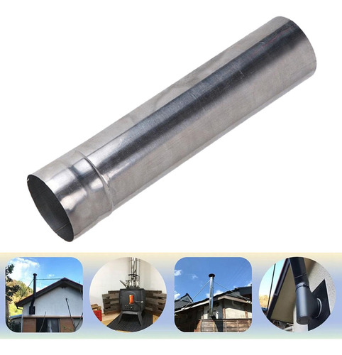 Estufa Tubo Chimenea Tubo De Tubo De 6cmx30cm Argén
