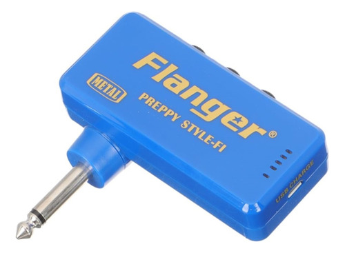 Amplificador De Auriculares Flanger F1 Blue Metal