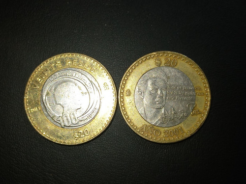 Par De 20 Pesos, Octavio Paz Y Ejercito Mexicano. 