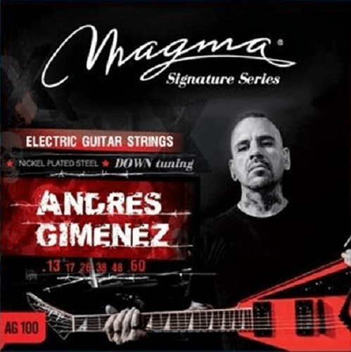 Cuerdas Guitarra Electrica Andres Gimenez Magma Ag100 13/60 