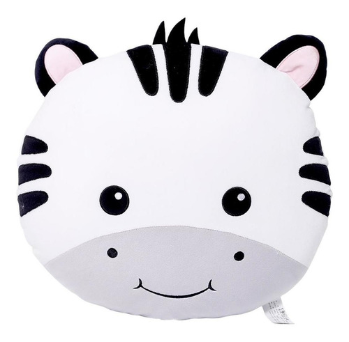 Pelúcia Amigos Do Coração Cara De Bicho Zebra Bebê Dm Toys